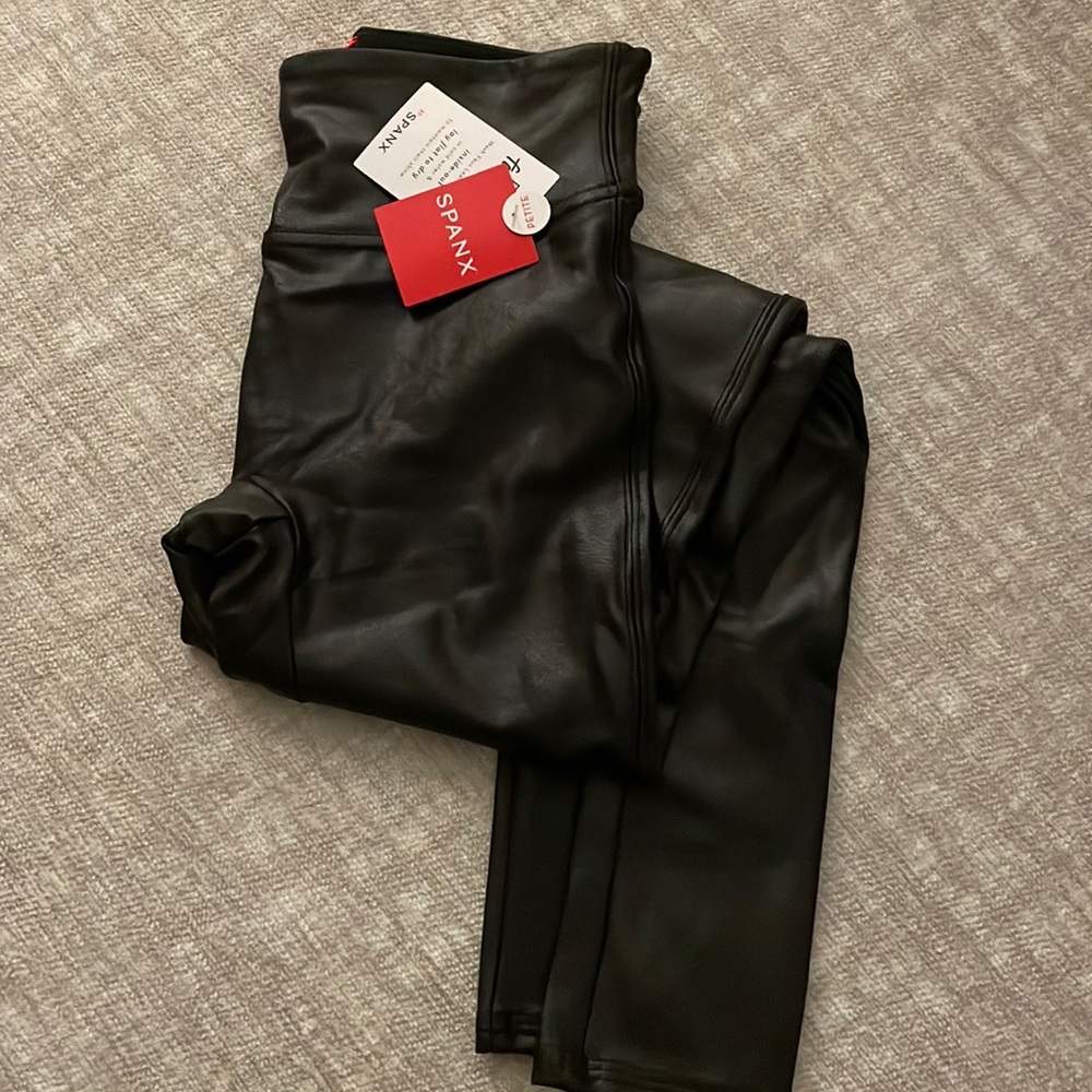 Spanx faux leather spandex